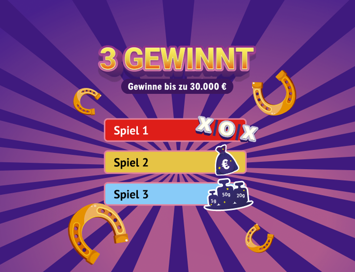 3 Gewinnt Rubbellos Startbild