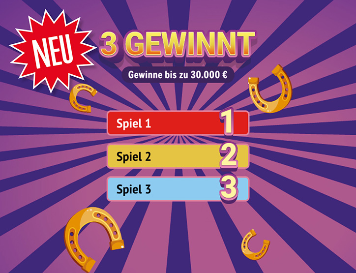 3 Gewinnt Rubbellos online spielen